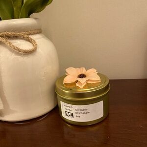 Handmade Citronella Soy Candle - 8oz